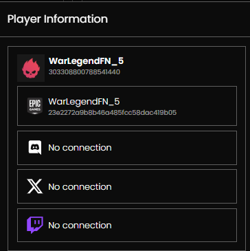 Player info